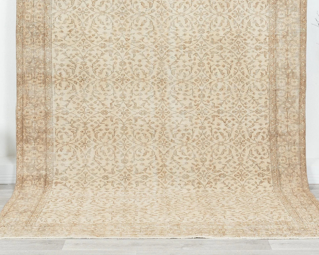 Multicolor Turkish Oushak Rug 5'11" x 9'2" Hand-Knotted | No. VR49336