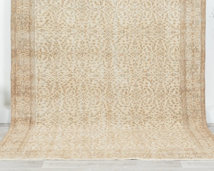 Multicolor Turkish Oushak Rug 5'11" x 9'2" Hand-Knotted | No. VR49336