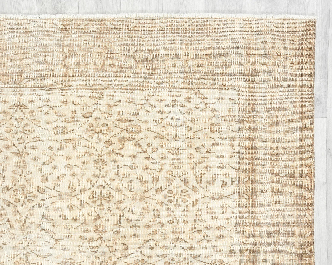 Multicolor Turkish Oushak Rug 5'11" x 9'2" Hand-Knotted | No. VR49336
