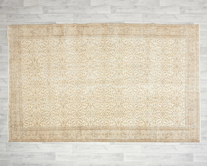 Multicolor Turkish Oushak Rug 5'11" x 9'2" Hand-Knotted | No. VR49336
