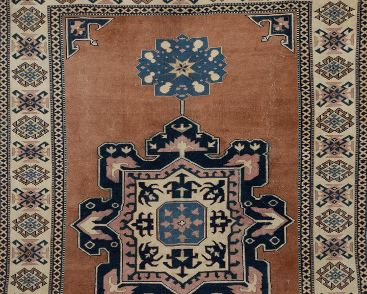 Multicolor Turkish Oushak Rug 9'9" x 6'11" Hand-Knotted | No. VR49542