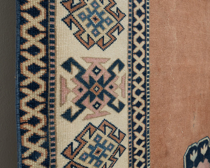 Multicolor Turkish Oushak Rug 9'9" x 6'11" Hand-Knotted | No. VR49542
