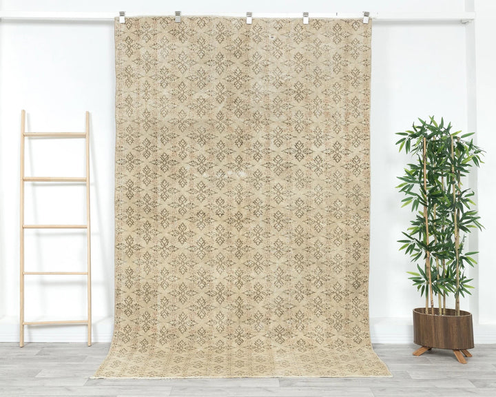 Multicolor Turkish Oushak Rug 5' 2" x 8' 5" Hand-Knotted | No. VR49555