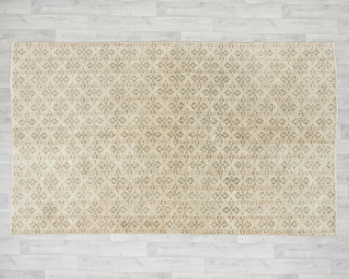 Multicolor Turkish Oushak Rug 5' 2" x 8' 5" Hand-Knotted | No. VR49555