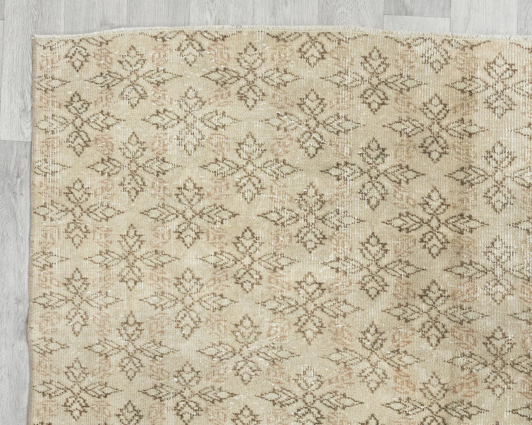 Multicolor Turkish Oushak Rug 5' 2" x 8' 5" Hand-Knotted | No. VR49555