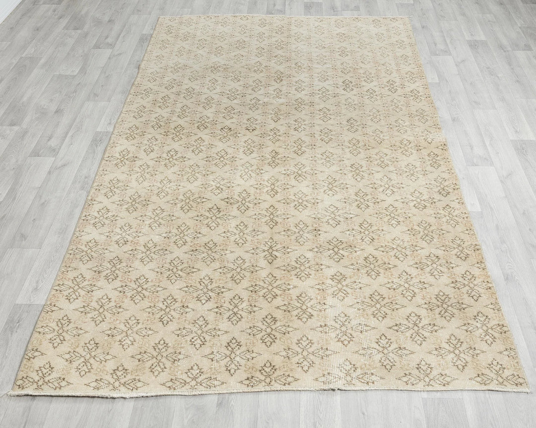 Multicolor Turkish Oushak Rug 5' 2" x 8' 5" Hand-Knotted | No. VR49555