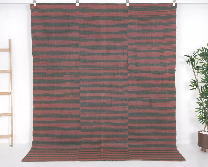 Multicolor Turkish Kilim Rug 6' 4" x 7' 11" Flat-Weave | No. VR49595