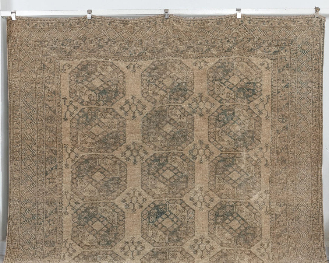 Beige Turkish Oushak Rug 8'7" x 11' Hand-Knotted view