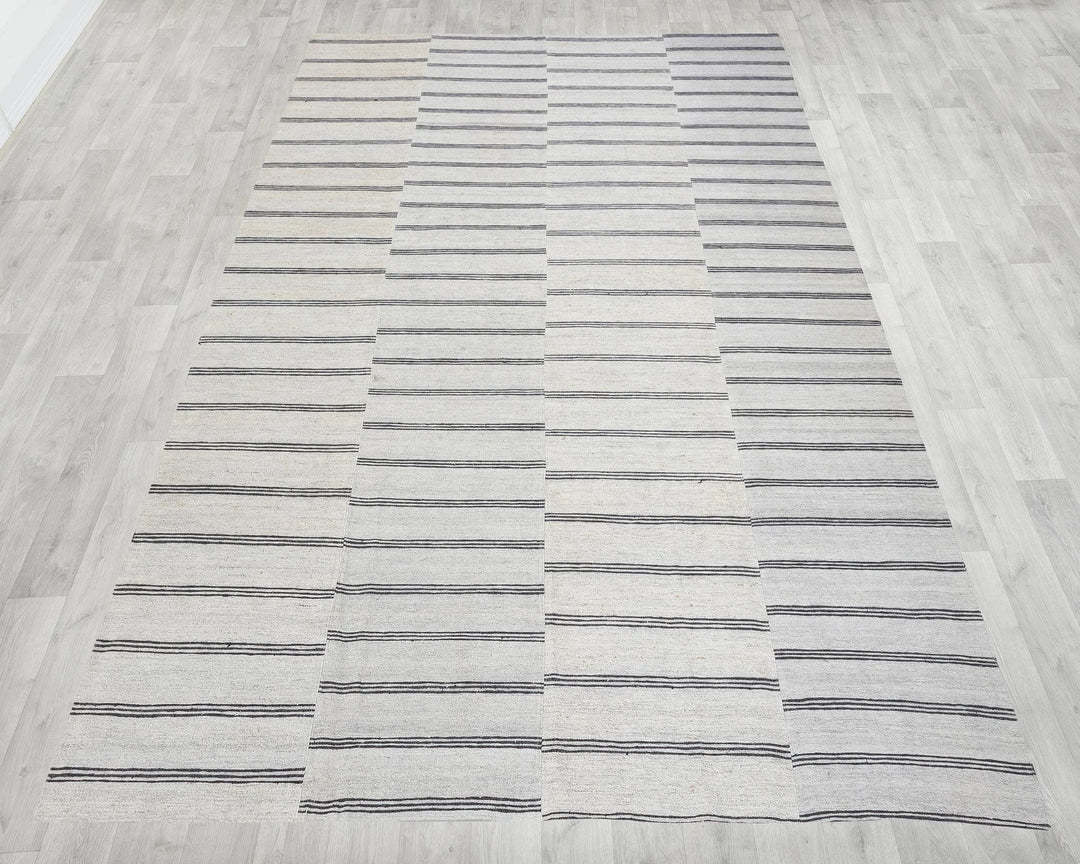 Multicolor Turkish Kilim Rug 7'7" x 11'6" Flat-Weave | No. VR49689