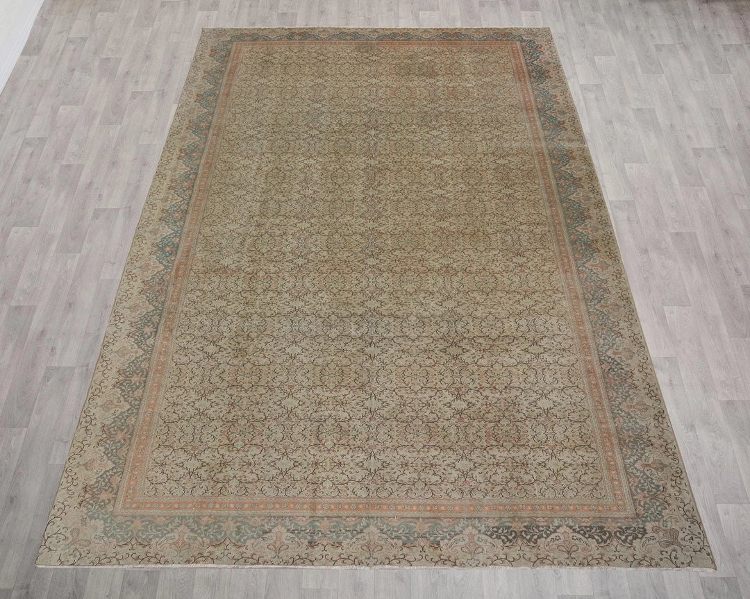 Multicolor Turkish Oushak Rug 8' 5" x 12' 2" Hand-Knotted | No. VR49706