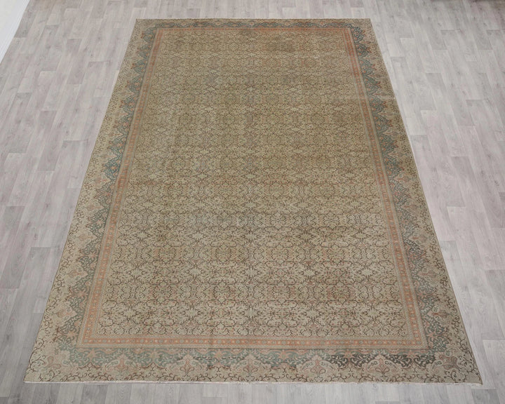 Multicolor Turkish Oushak Rug 8' 5" x 12' 2" Hand-Knotted | No. VR49706