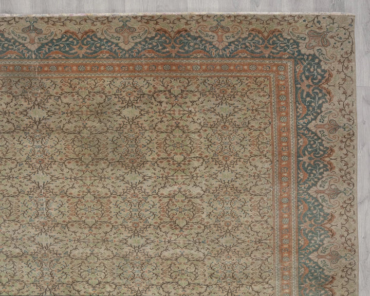 Multicolor Turkish Oushak Rug 8' 5" x 12' 2" Hand-Knotted | No. VR49706