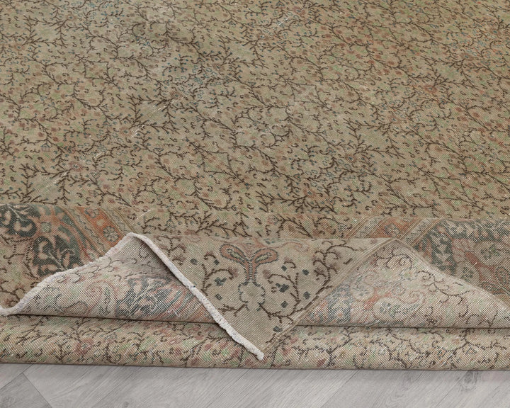 Multicolor Turkish Oushak Rug 8' 5" x 12' 2" Hand-Knotted | No. VR49706