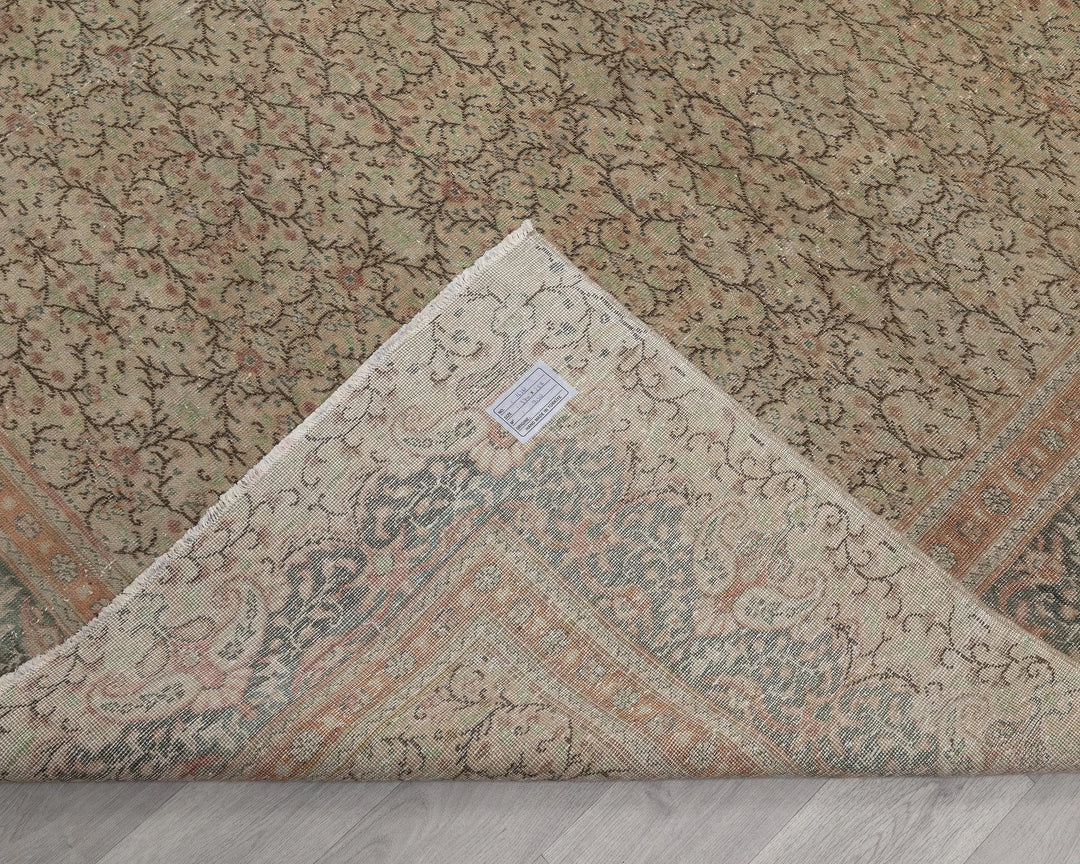 Multicolor Turkish Oushak Rug 8' 5" x 12' 2" Hand-Knotted | No. VR49706