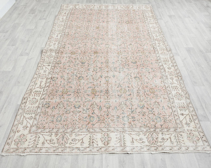 Pink Oushak Rug 5' 8" x 9' 7" | No. VR49731