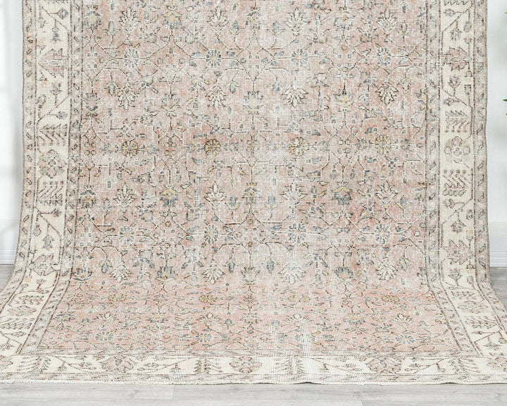 Pink Oushak Rug 5' 8" x 9' 7" | No. VR49731