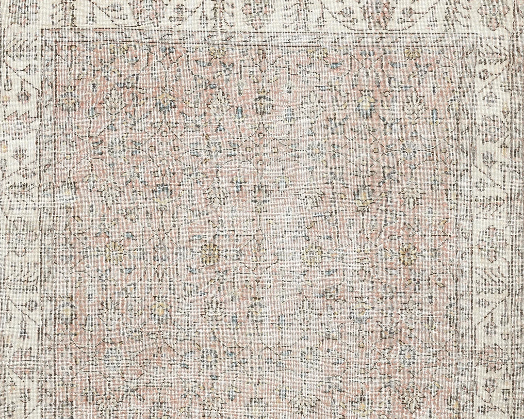 Pink Oushak Rug 5' 8" x 9' 7" | No. VR49731