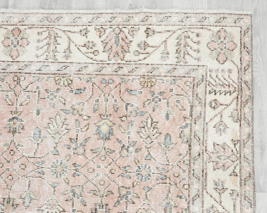 Pink Oushak Rug 5' 8" x 9' 7" | No. VR49731