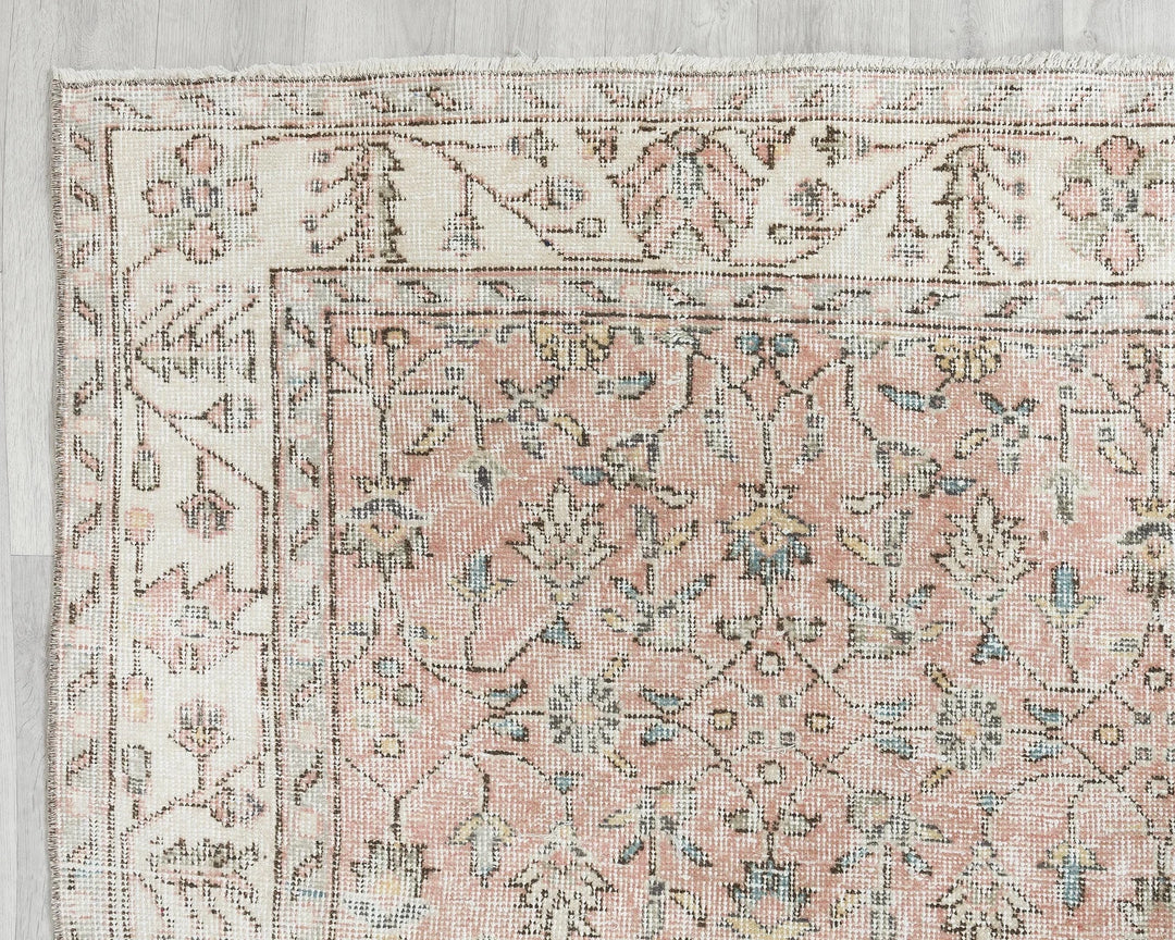 Pink Oushak Rug 5' 8" x 9' 7" | No. VR49731