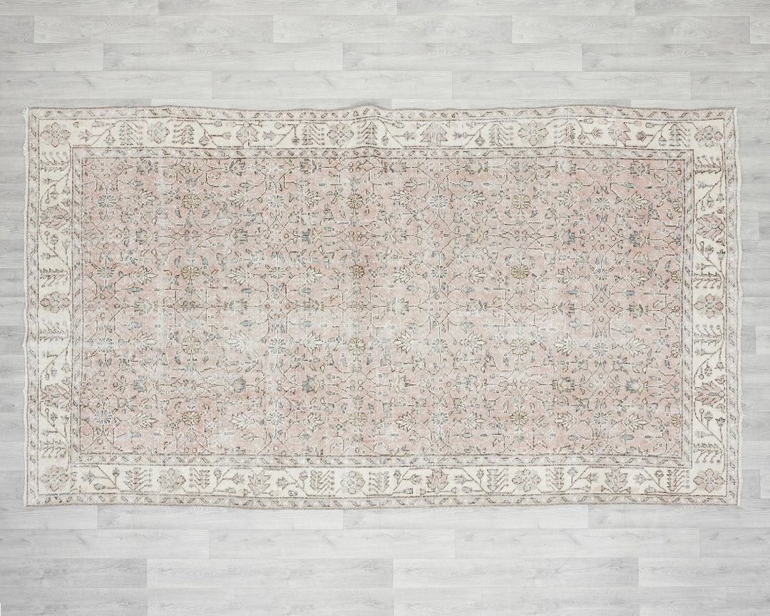 Pink Oushak Rug 5' 8" x 9' 7" | No. VR49731