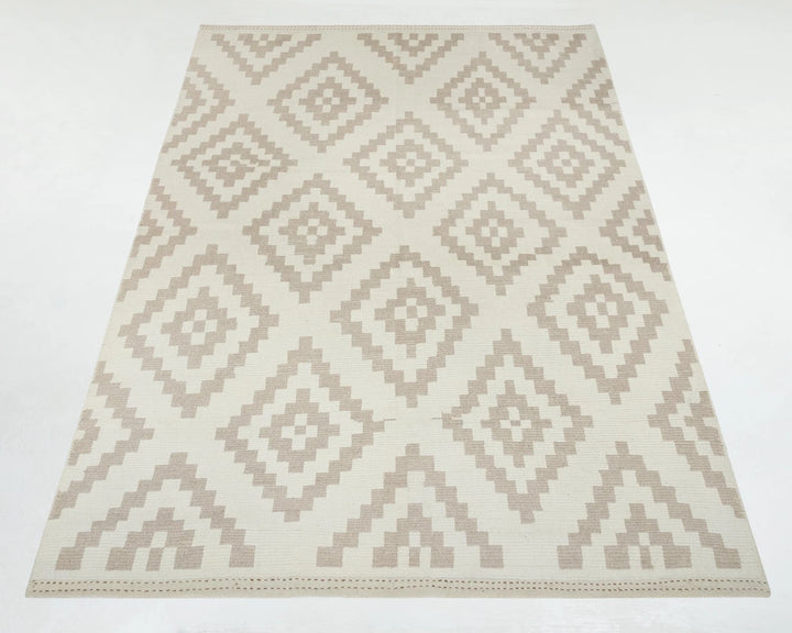Beige Turkish Oushak Rug 8' 4" x 11' 10" Hand-Knotted | No. VR49762