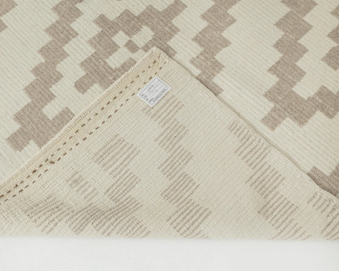 Beige Turkish Oushak Rug 8' 4" x 11' 10" Hand-Knotted | No. VR49762