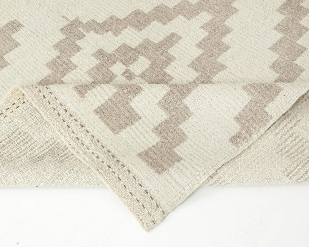 Beige Turkish Oushak Rug 8' 4" x 11' 10" Hand-Knotted | No. VR49762