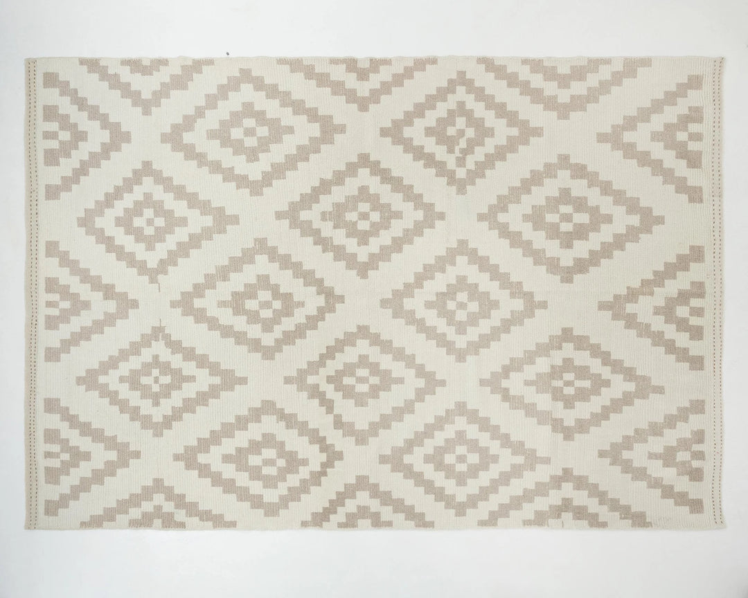 Beige Turkish Oushak Rug 8' 4" x 11' 10" Hand-Knotted | No. VR49762