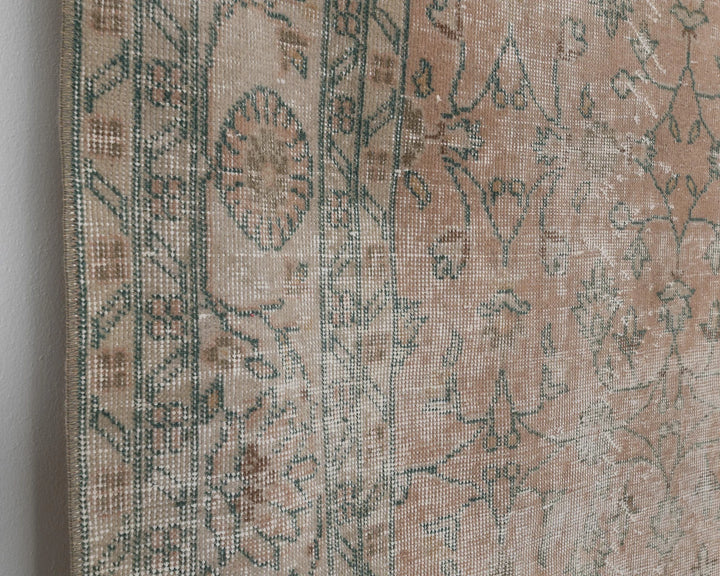 Multicolor Turkish Oushak Rug 6' 5" x 9' 9" Hand-Knotted | No. VR49802