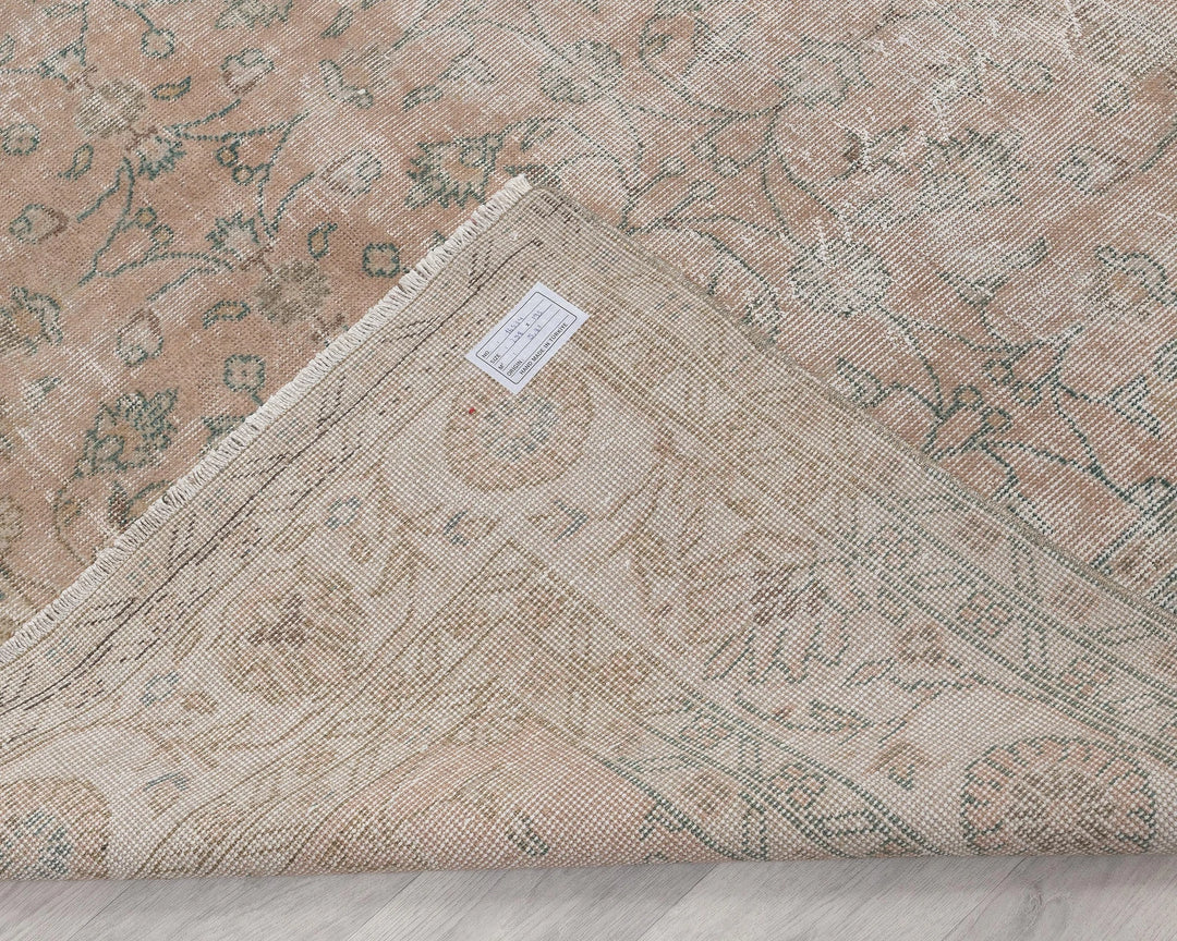 Multicolor Turkish Oushak Rug 6' 5" x 9' 9" Hand-Knotted | No. VR49802