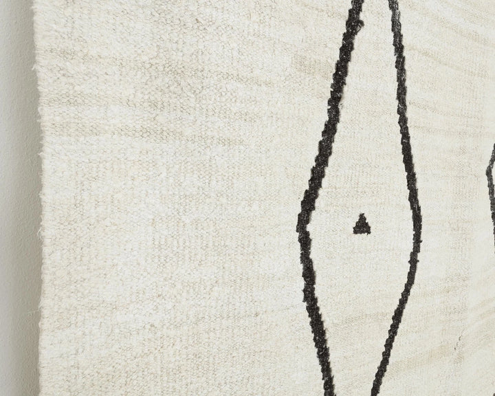 Black Turkish Kilim Rug 9' 10" x 13' 10" Flat-Weave | No. VR49904