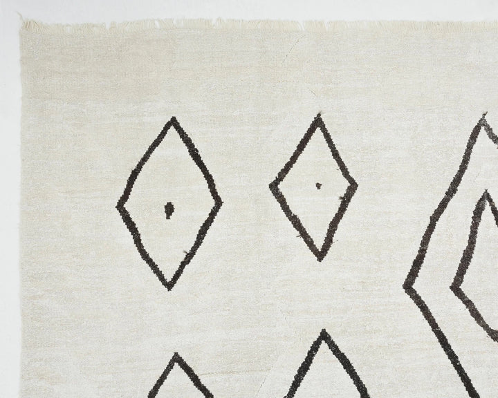 Black Turkish Kilim Rug 9' 10" x 13' 10" Flat-Weave | No. VR49904