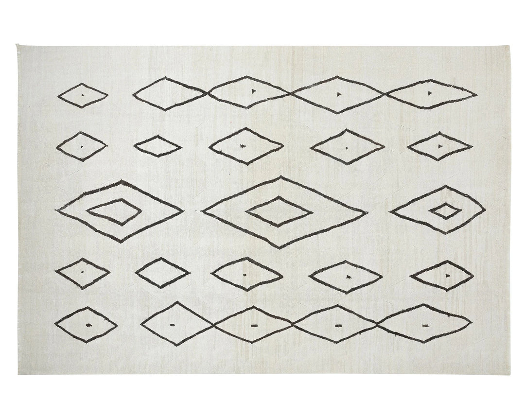 Black Turkish Kilim Rug 9' 10" x 13' 10" Flat-Weave | No. VR49904