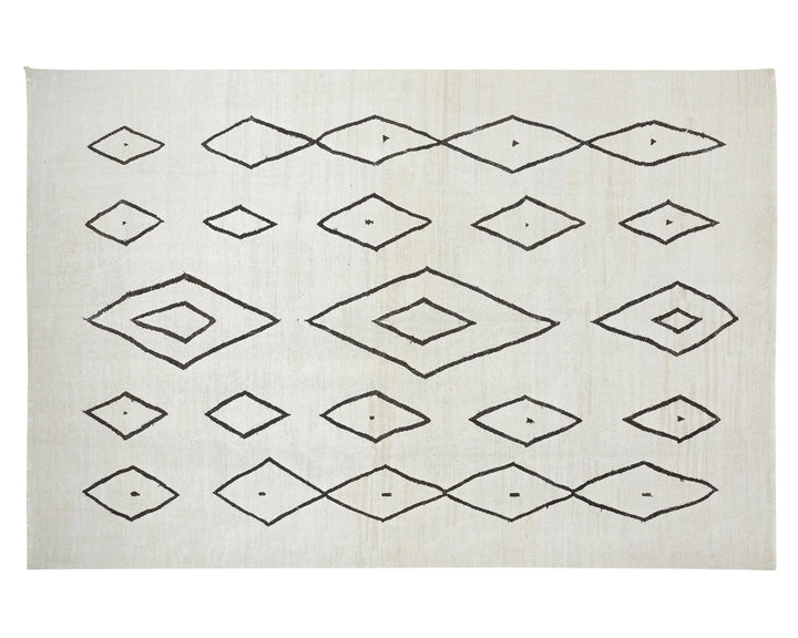 Black Turkish Kilim Rug 9' 10" x 13' 10" Flat-Weave | No. VR49904