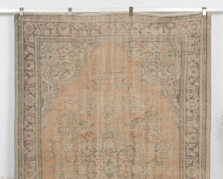 Multicolor Turkish Oushak Rug 6'5" x 9'11" Hand-Knotted | No. VR50006