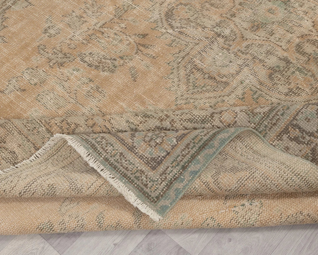 Multicolor Turkish Oushak Rug 6'5" x 9'11" Hand-Knotted | No. VR50006