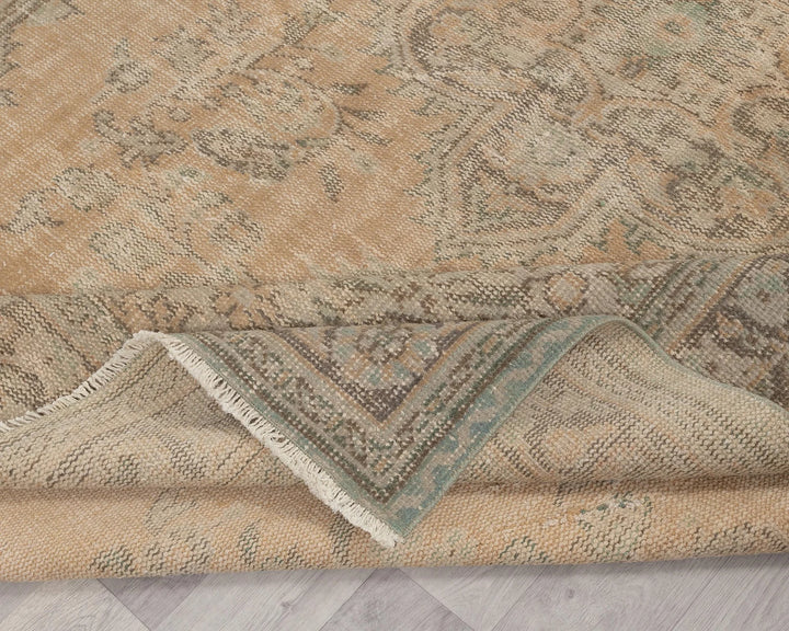 Multicolor Turkish Oushak Rug 6'5" x 9'11" Hand-Knotted | No. VR50006