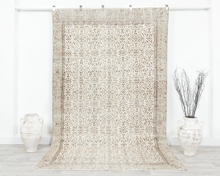 Multicolor Turkish Oushak Rug 5'10" x 9'2" Hand-Knotted | No. VR50151