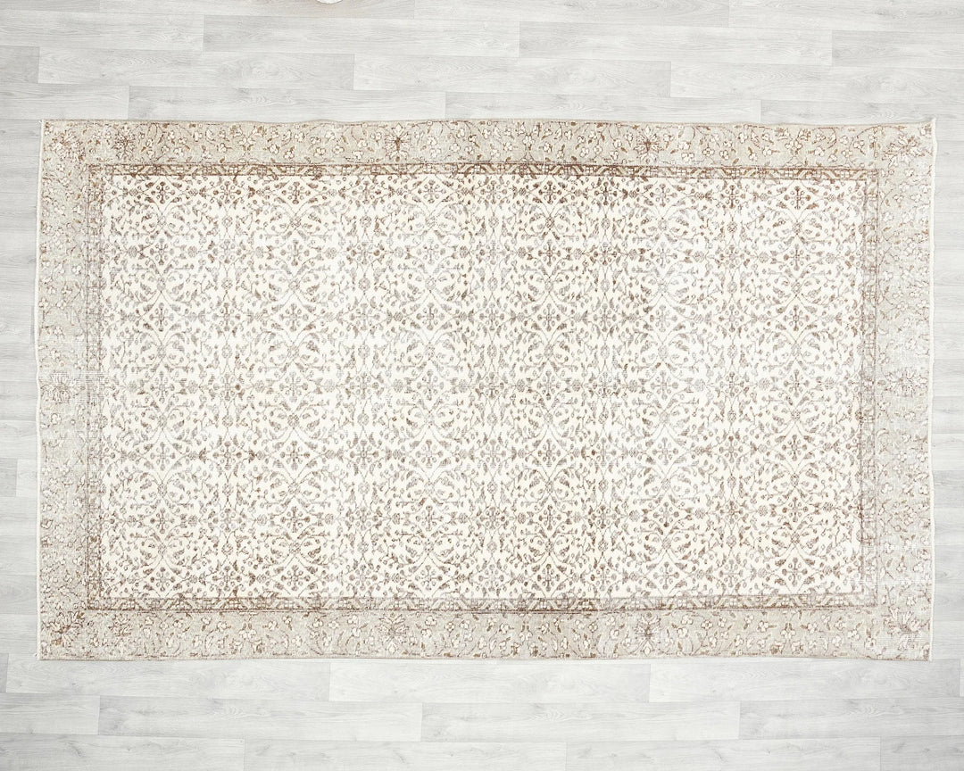 Multicolor Turkish Oushak Rug 5'10" x 9'2" Hand-Knotted | No. VR50151