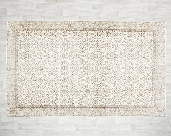 Multicolor Turkish Oushak Rug 5'10" x 9'2" Hand-Knotted | No. VR50151
