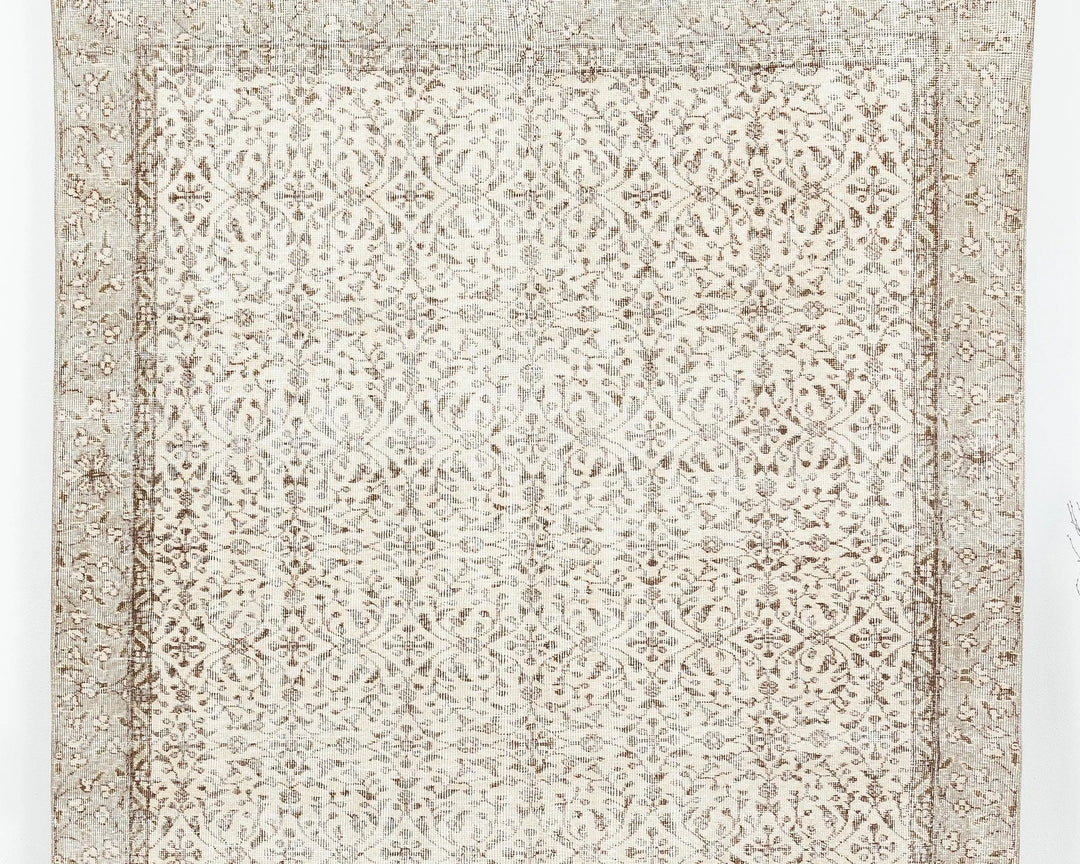 Multicolor Turkish Oushak Rug 5'10" x 9'2" Hand-Knotted | No. VR50151