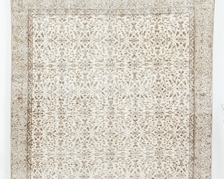 Multicolor Turkish Oushak Rug 5'10" x 9'2" Hand-Knotted | No. VR50151