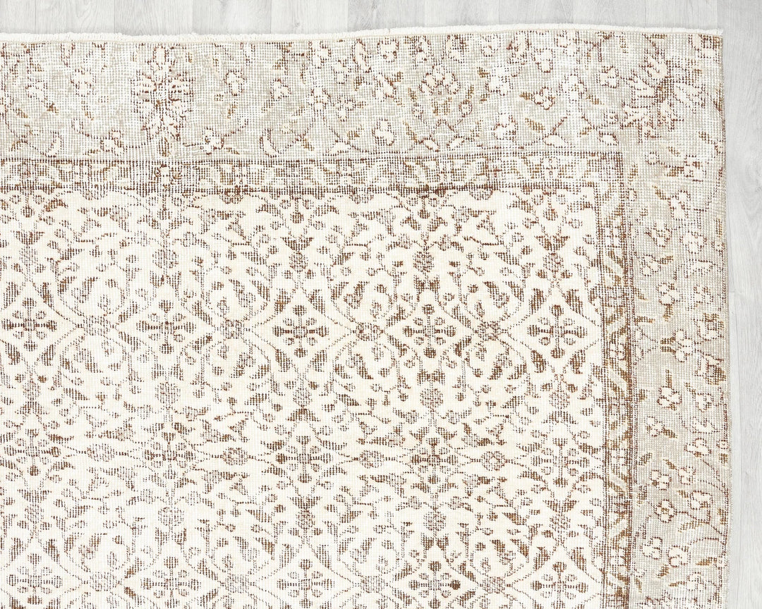 Multicolor Turkish Oushak Rug 5'10" x 9'2" Hand-Knotted | No. VR50151