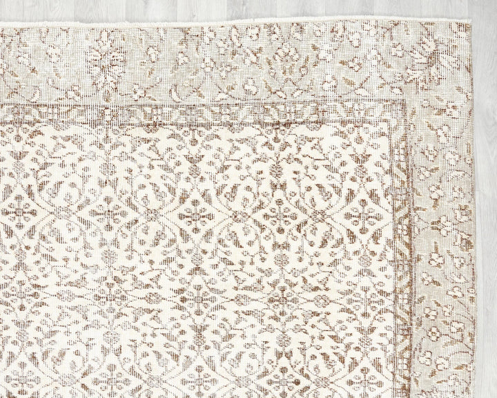 Multicolor Turkish Oushak Rug 5'10" x 9'2" Hand-Knotted | No. VR50151