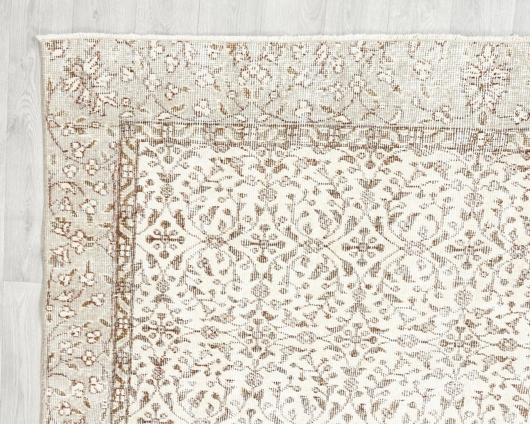 Multicolor Turkish Oushak Rug 5'10" x 9'2" Hand-Knotted | No. VR50151
