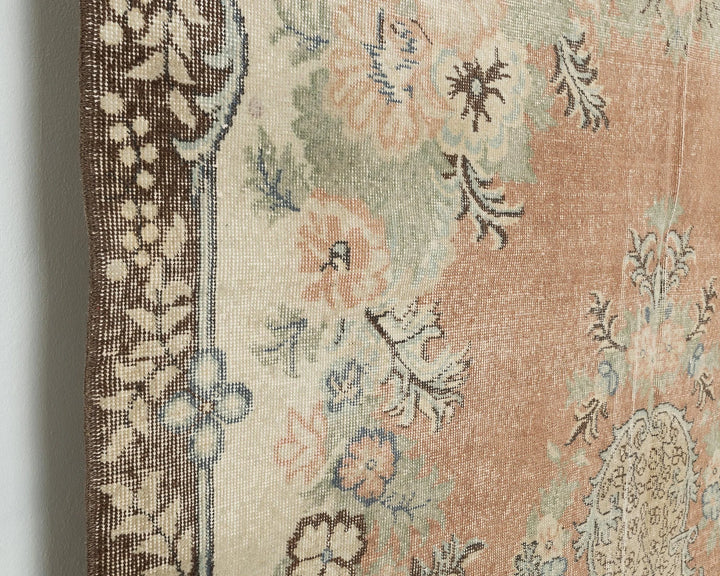 Multicolor Turkish Oushak Rug 10' 4" x 6' 7" Hand-Knotted | No. VR50161