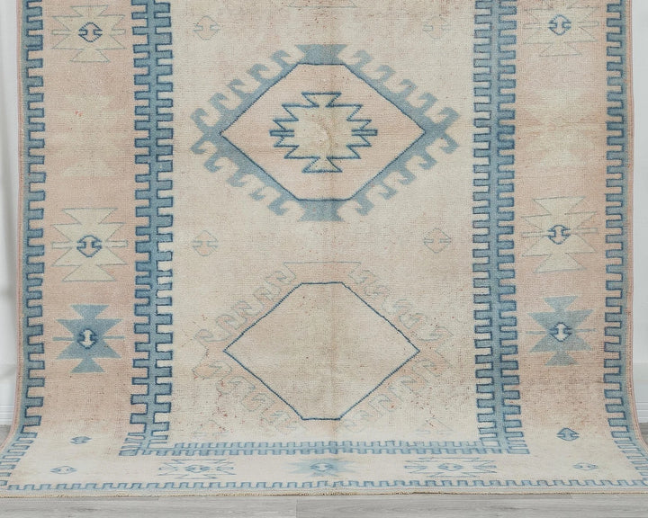 Multicolor Turkish Oushak Rug 8'2" x 5'9" Hand-Knotted | No. VR50162