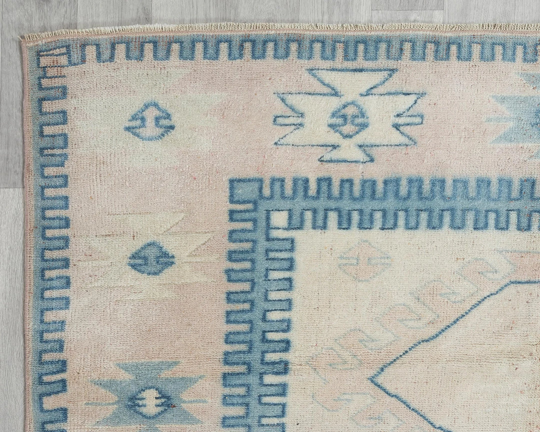 Multicolor Turkish Oushak Rug 8'2" x 5'9" Hand-Knotted | No. VR50162