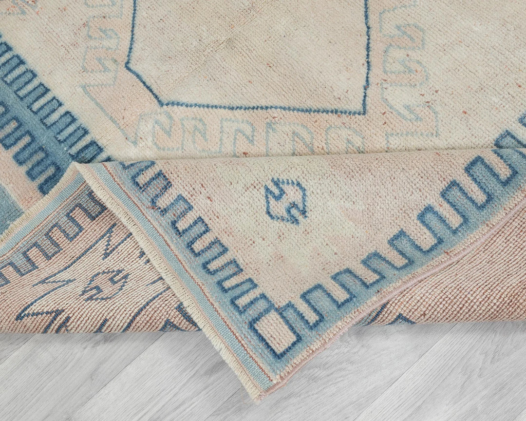 Multicolor Turkish Oushak Rug 8'2" x 5'9" Hand-Knotted | No. VR50162