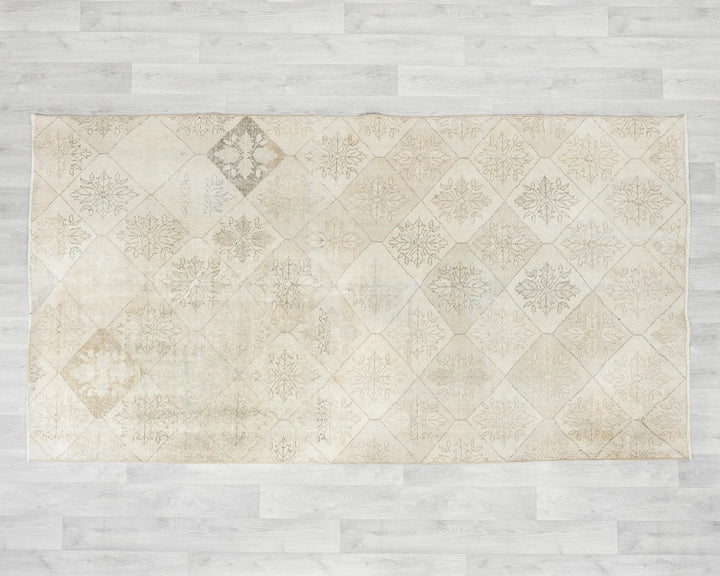Multicolor Turkish Oushak Rug 4' 5" x 7' 11" Hand-Knotted view 9